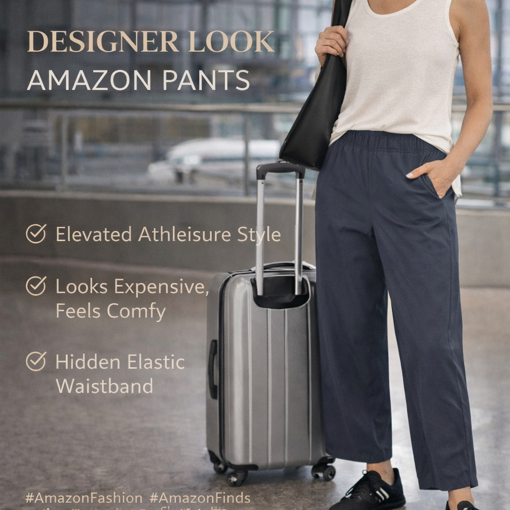 These OMON Barrel Pants for Women look polished but feel incredibly comfortable. Featuring a hidden elastic waistband, lightweight quick-dry fabric, and relaxed wide-leg fit, they’re perfect for travel days, casual outfits, golf, or everyday athleisure. A stylish Amazon fashion find that looks far more expensive than it is.

#AmazonFashion #AmazonFinds #WideLegPants #AthleisureStyle #ComfortableStyle #TravelOutfit #MinimalStyle #CasualChic #DesignerLookForLess #SpringOutfit 

 #LTKSpringSale #LTKTravel
