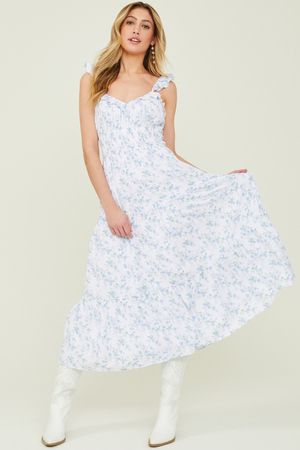 Ainslee Floral Maxi Dress in White | Altar'd State | Altar'd State