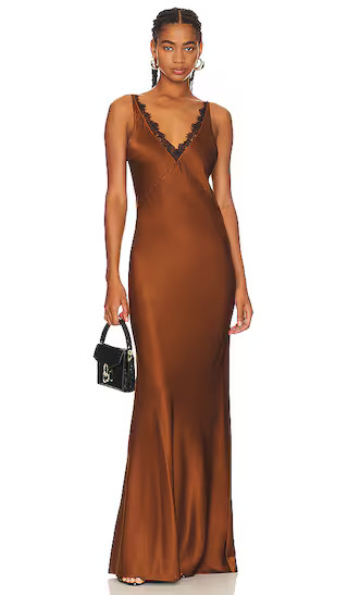 Hamina Dress in Dark Ochre | Revolve Clothing (Global)