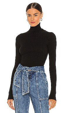 ANINE BING Clare Knit Top in Black from Revolve.com | Revolve Clothing (Global)