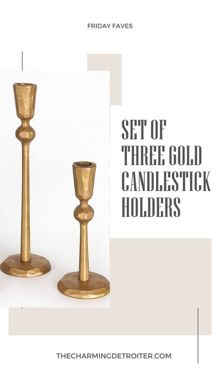 Friday faves gold candlesticks

#LTKhome #LTKSeasonal #LTKHoliday