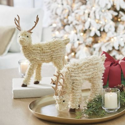 Tabletop Tassel Deer, Set of 2 | Grandin Road