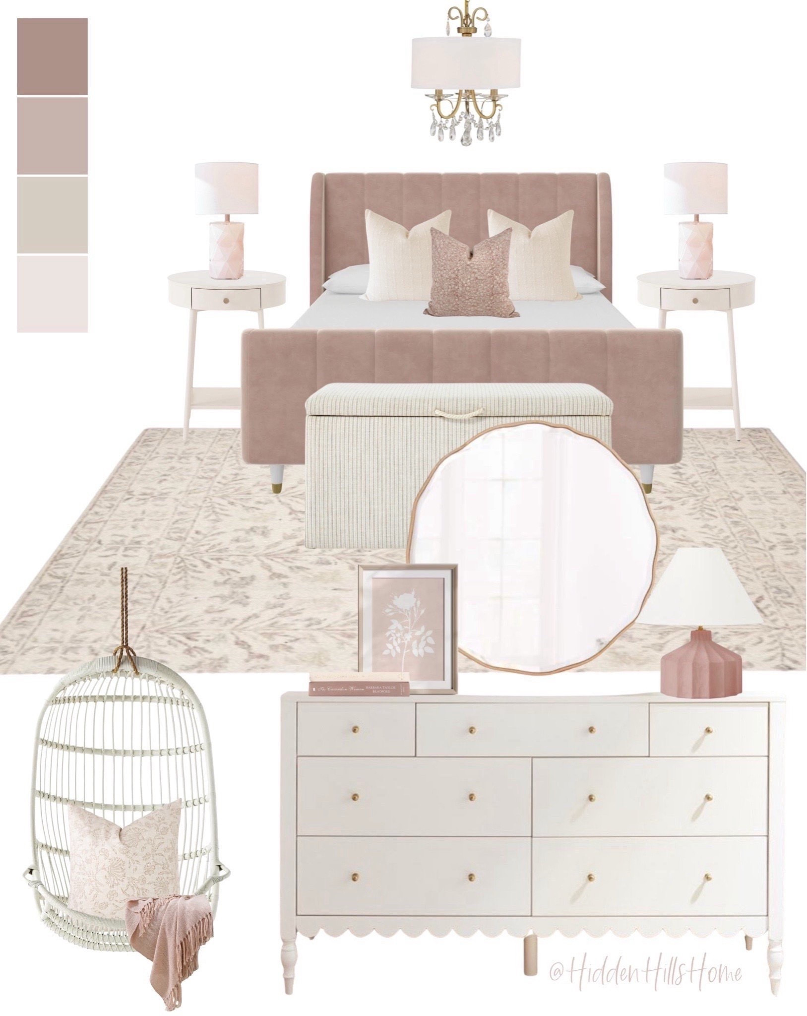 Girls bedroom mood board, modern transitional girls bedroom, pink girls bedroom design, teen girls room design #girls #pink 



#LTKHome #LTKSaleAlert #LTKKids