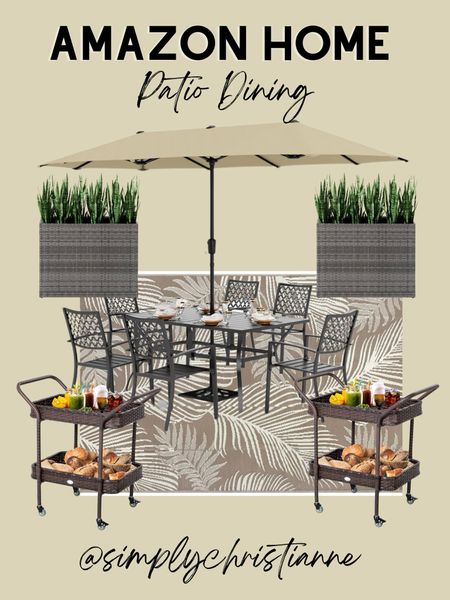 Outdoor dining, patio furniture, amazon home 

#LTKStyleTip #LTKHome #LTKSeasonal