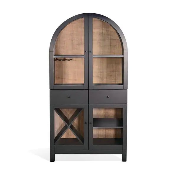 Sunny Designs Arched Wine Bar Cabinet | Bed Bath & Beyond