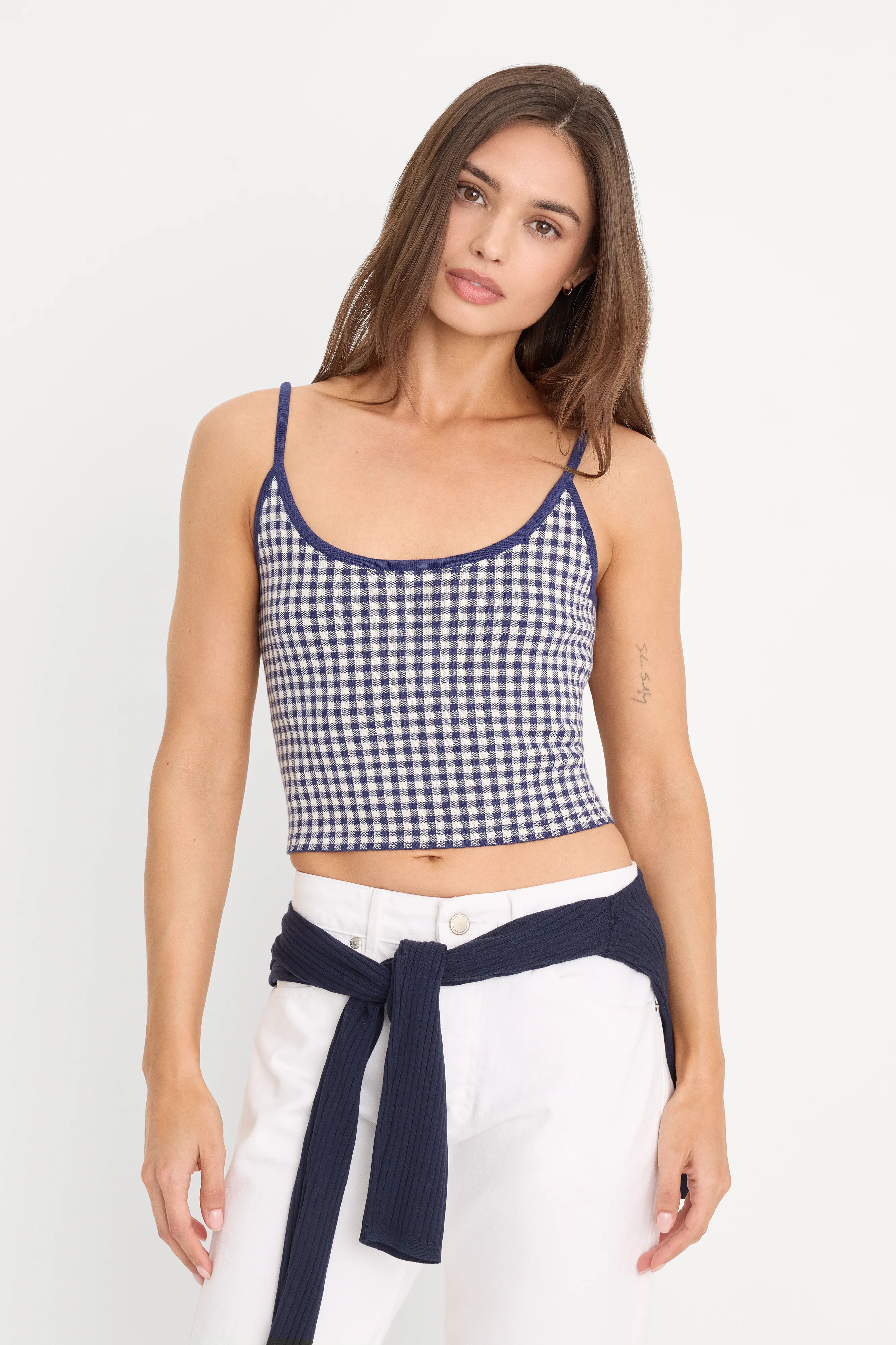 THE KEEPSAKE TANK | CHERRY GINGHAM | Good American