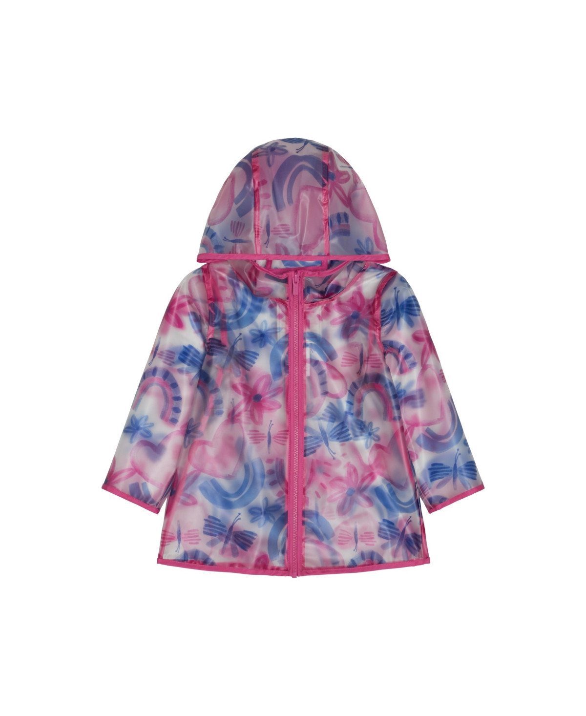 Carter's Girls Hooded Water-Resistant Printed Raincoat - Print | Macy's