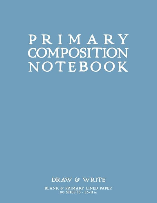 Primary Composition Notebook: Light Blue Softcover Draw & Write Journal by schoolnest | Amazon (US)
