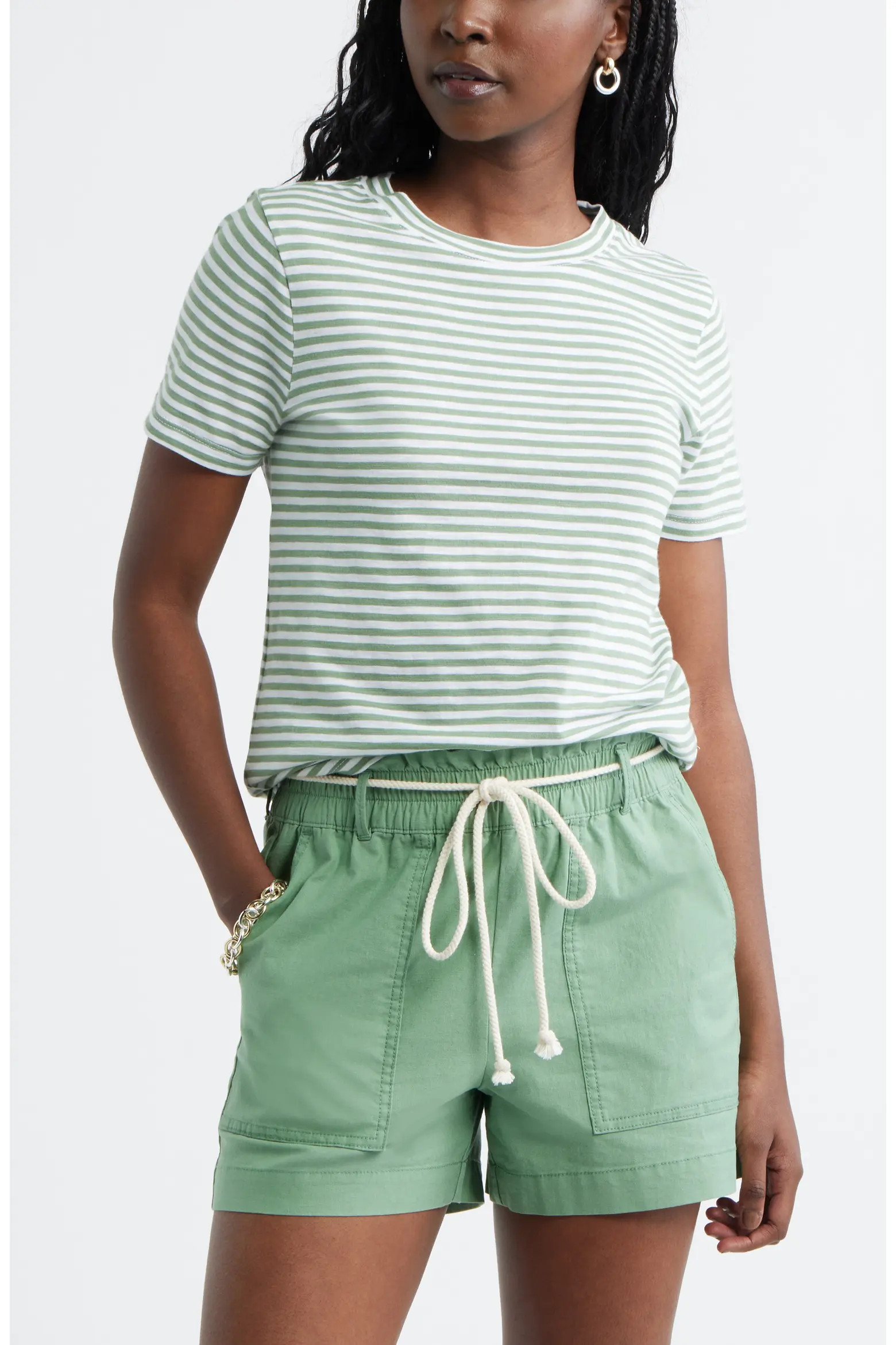 Cotton Blend Crewneck T-Shirt (Women) | Nordstrom | Nordstrom