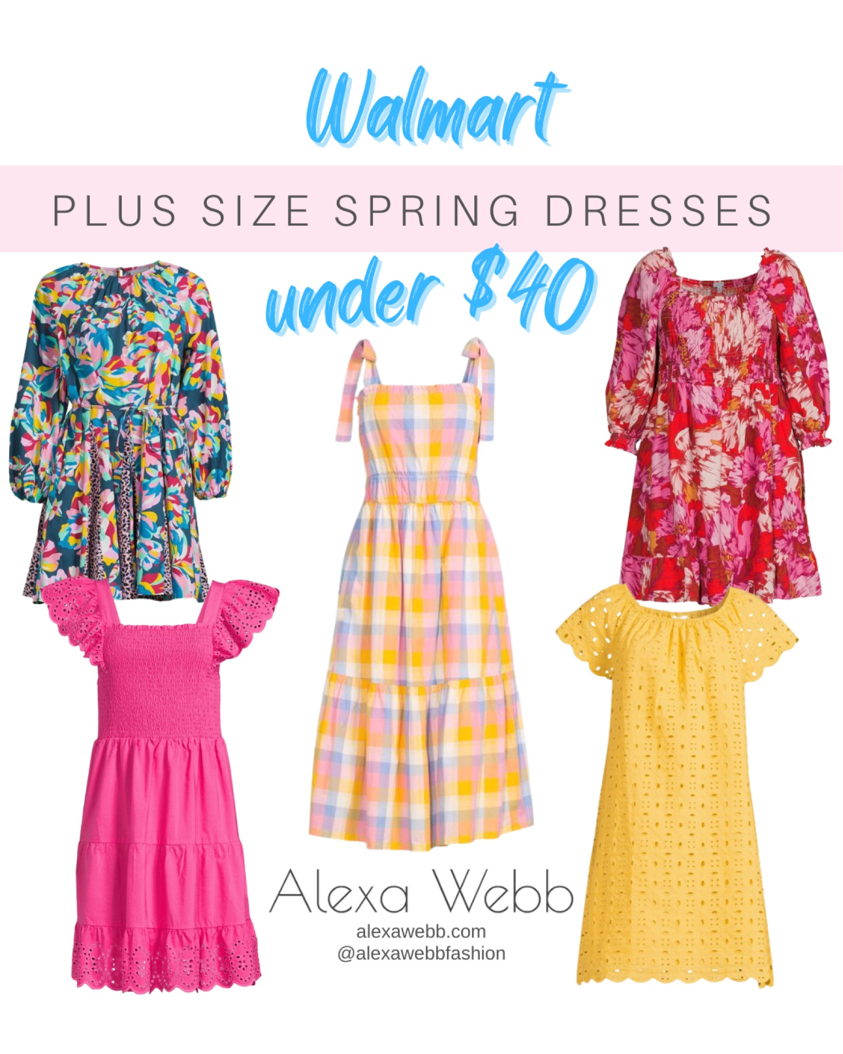 Plussize spring dresses on a budget!  These adorable plus size dresses in spring colors for under $40! #plussize Alexa Webb #alexawebb

#LTKSeasonal #LTKunder50 #LTKcurves