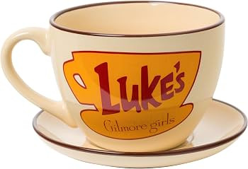 Silver Buffalo Gilmore Girls Logo, Oversized Teacup and Saucer, 22oz | Amazon (US)
