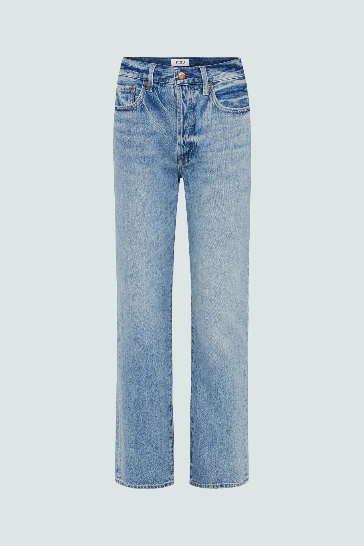 PETITE Cassie Super High Rise Straight Jean - Bramble | Pistola Denim