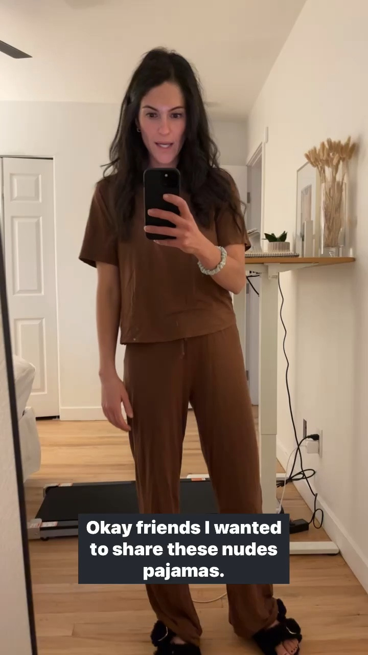 Nuuds biggest sale of the year! I adore their cozy pjs and just got this same pair in coffee on sale. Wearing chocolate size XS.

#LTKSaleAlert