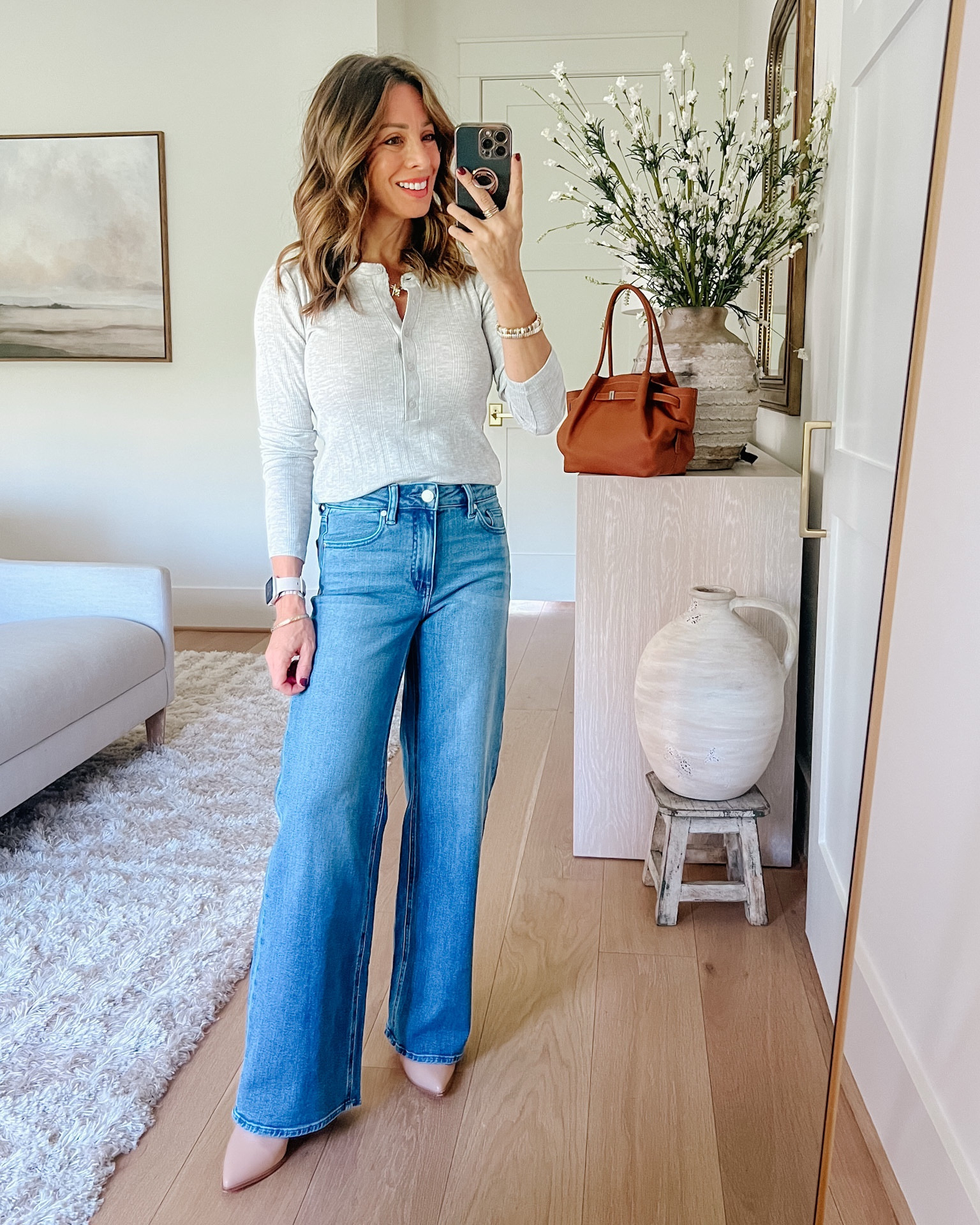 I love a good henley, and adore the pointelle details on this one! 

Top Fit: I’m wearing an XS 

Jeans Fit: I’m wearing a 24

#LTKPetite #LTKOver40 #LTKSaleAlert