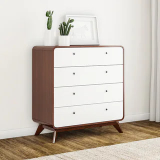 Carson Carrington Hafnarfijorour Mid-century Modern 4-drawer Chest | Bed Bath & Beyond