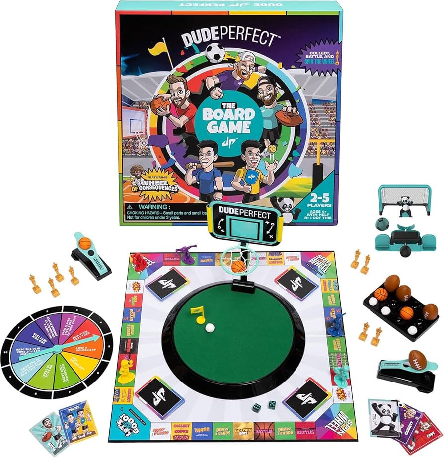 Dude Perfect Board Game with Soccer Add On; Action Packed Sports Challenges for Competitive Kids ... | Amazon (US)