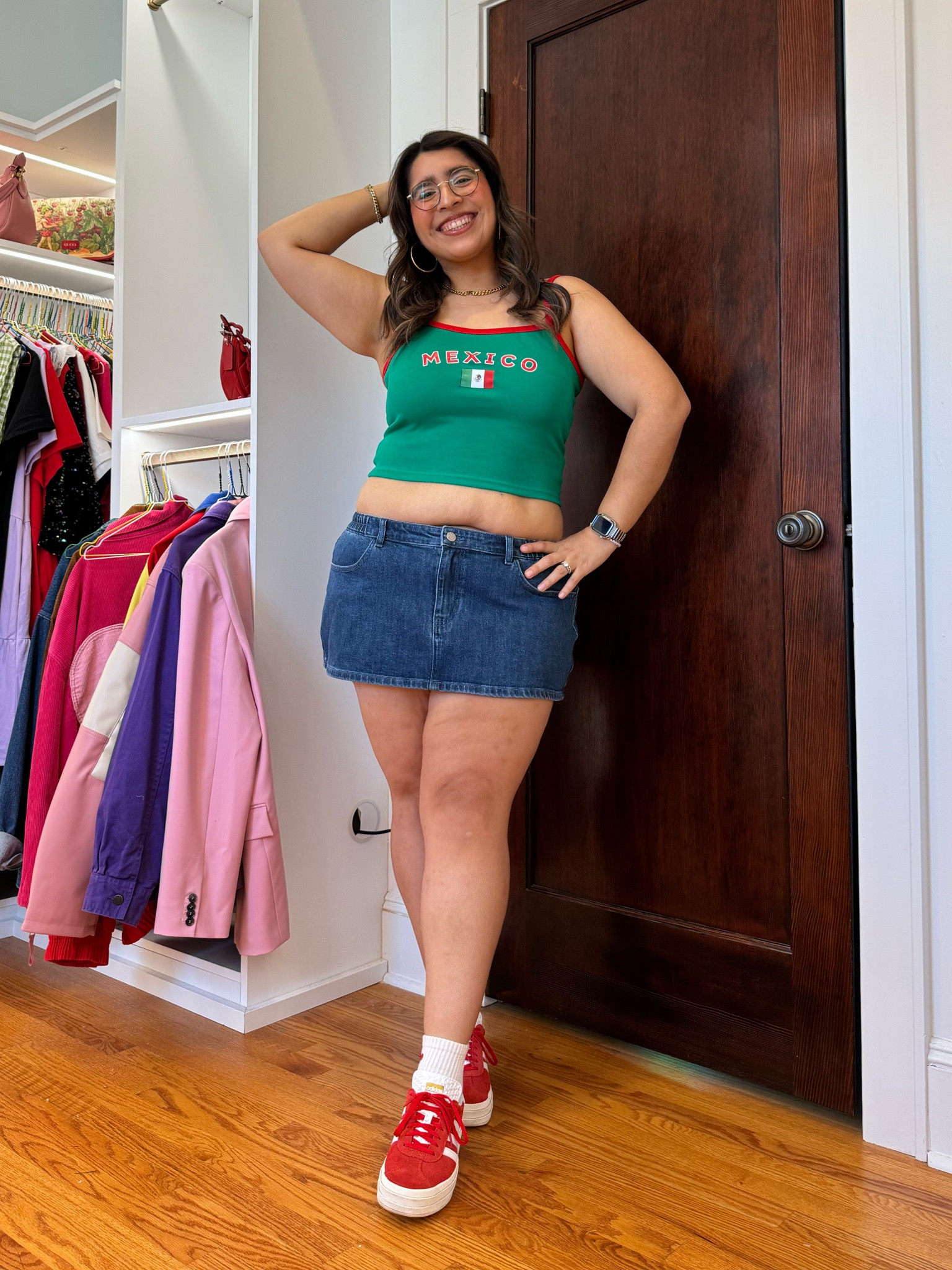 Tank top is from edikted - size large 
Denim mini skirt is coming to Shiny by Nature this summer 


#LTKMidsize #LTKFindsUnder50 #LTKSeasonal