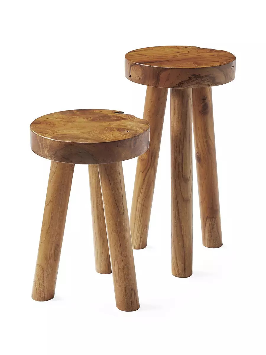 Teak Stool | Serena and Lily