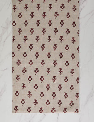 Romaric Table Runner, Cranberry, 120 | Lulu and Georgia 