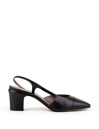 Edward Meller Danica75 Cap Toe Dorsay Slingback Pump | David Jones | David Jones (Australia & New Zealand)