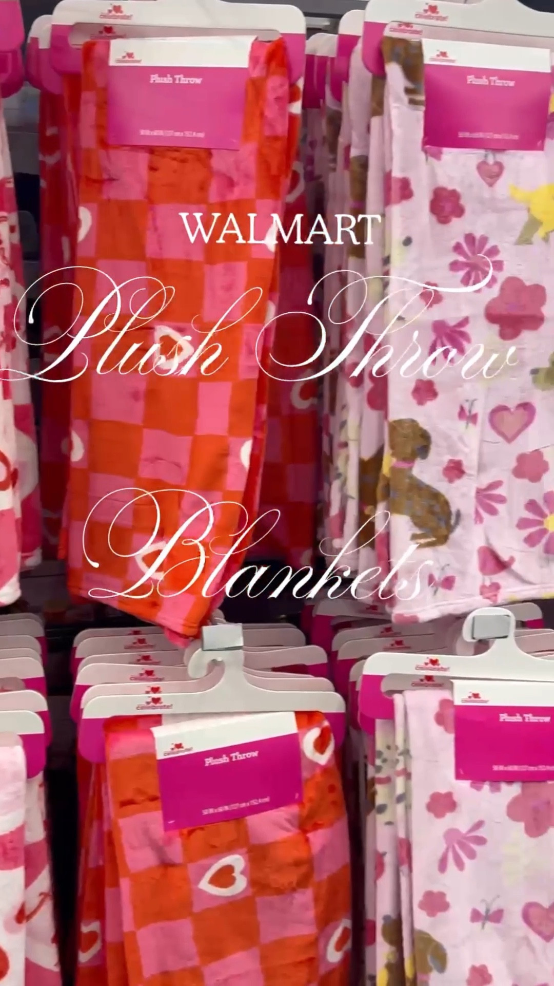 RUN to Walmart! 🏃‍♀️💖 I just found the cutest Valentine’s Day plush throws for under $10! Whether you love the trendy pink checkerboard, the classic playing cards, or the sweet puppy print, these are incredibly soft and perfect for a cozy movie night. These will definitely sell out fast—grab them for your Galentine’s gifts or your kiddos! 💌✨

#LTKSeasonal #LTKselfcare #LTKootd