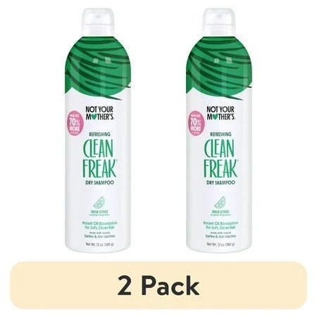 (2 pack) Not Your Mother's Clean Freak Refreshing Jumbo Dry Shampoo, 12 oz | Walmart (US)