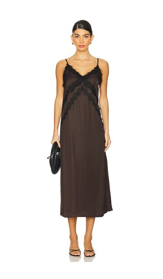Sachi Slip Dress in Mole | Revolve Clothing (Global)