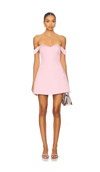 Runaway The Label Ebony Mini Dress in Blush. - size L | Revolve Clothing (Global)