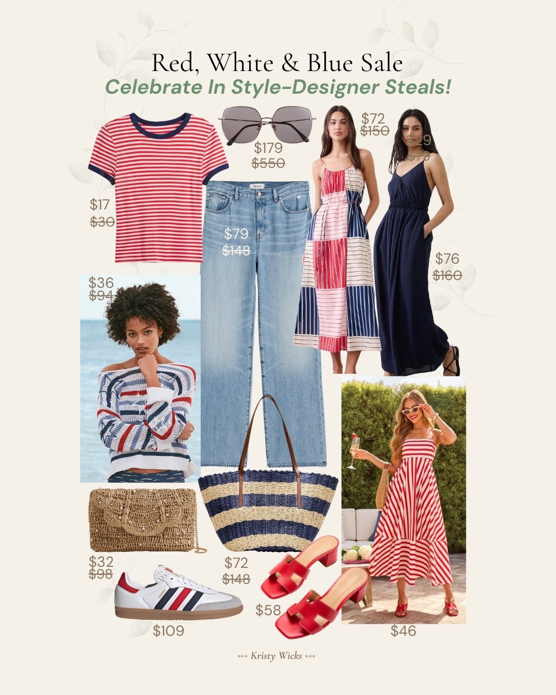 Red, White & Blue Sale! 
Celebrate In Style- Designer Steals!

#LTKTravel #LTKWorkwear #LTKSaleAlert