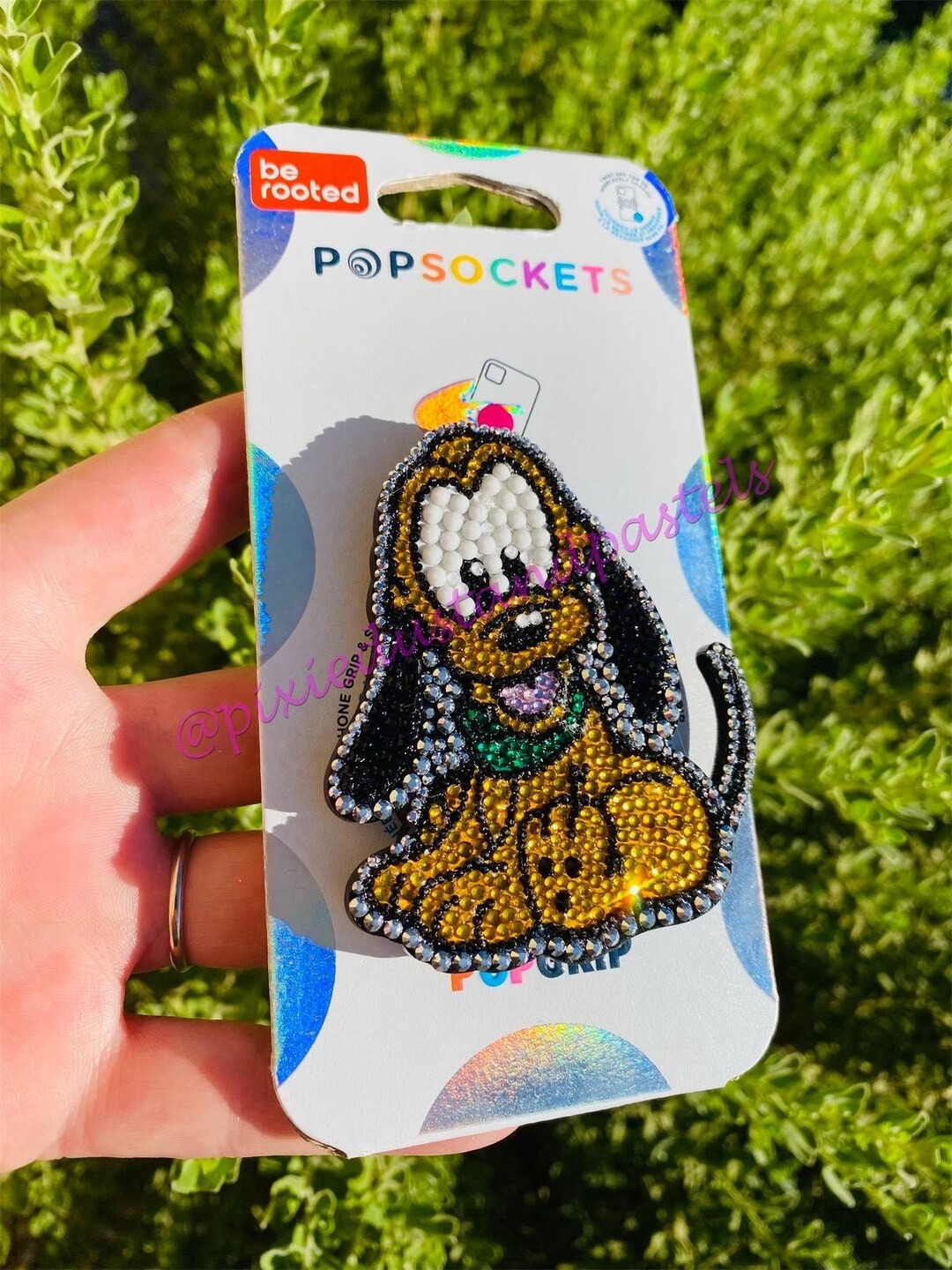 The Dog days of Summer! Pluto Phone Socket Accessory Dog Bling Phone Grip- Pop - 100% Bling Premi... | Etsy (US)