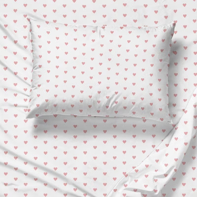 Saturday Park Hearts 100% Organic Cotton Sheet Set | Target