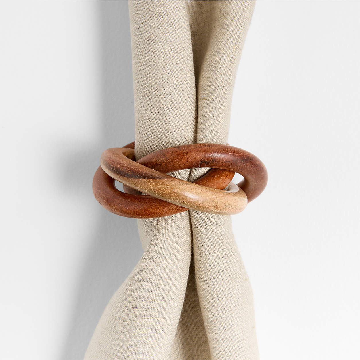 3-Ring Wood Napkin Ring + Reviews | Crate & Barrel | Crate & Barrel