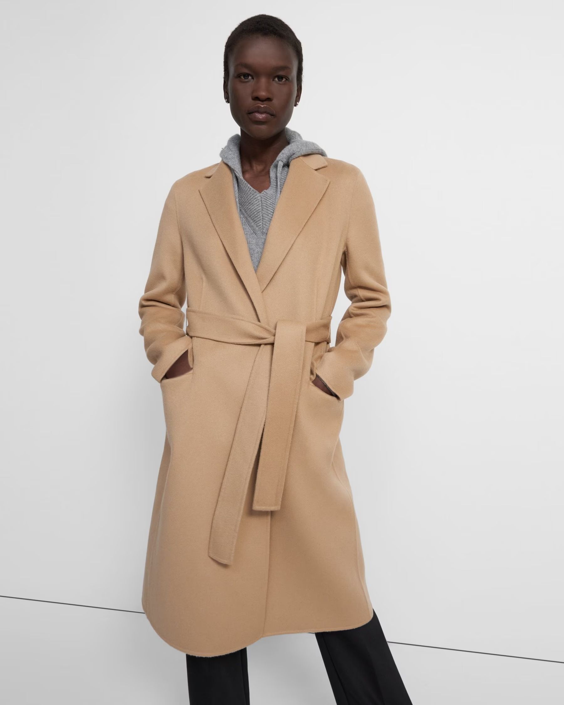 Belted Coat in Double-Face Wool-Cashmere | Theory