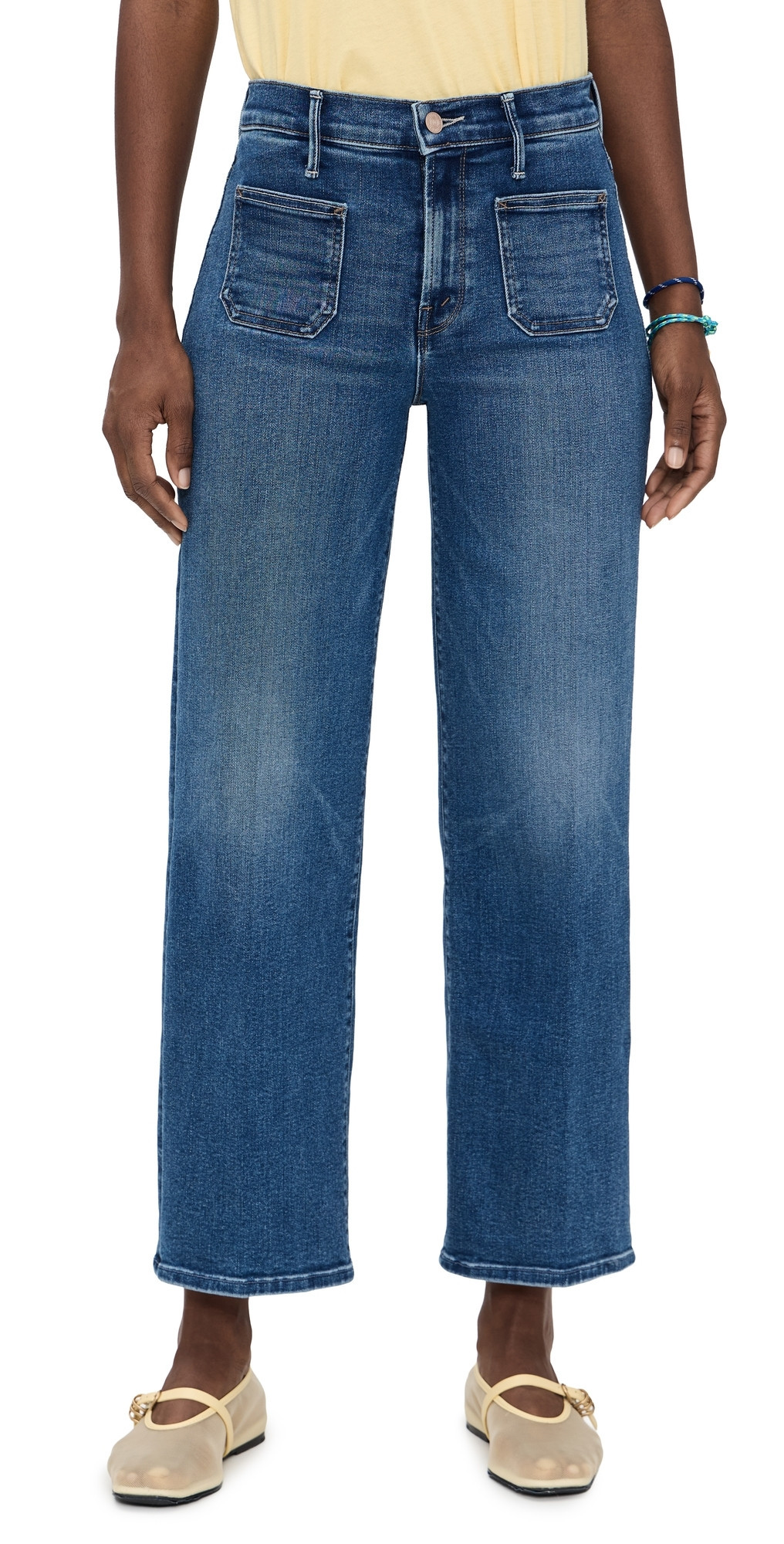 MOTHER Patch Pocket Maven Ankle Jeans Let's Split 34 | Shopbop