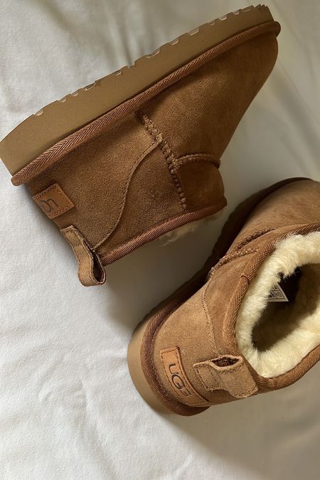 Ugg minis — I wear a size 8 and they fit me perfectly (usually between a 7.5-8).