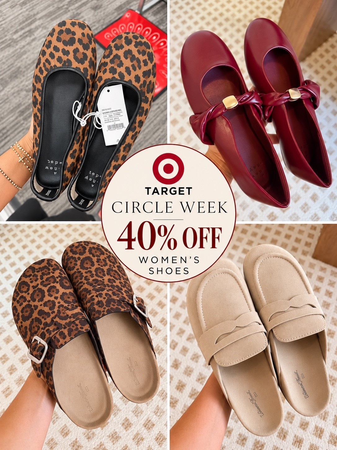 Target Circle week 40% off women’s shoes!