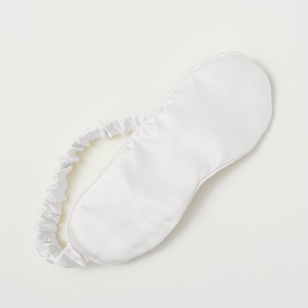 Solid Silk Eye Mask White - Casaluna | Target
