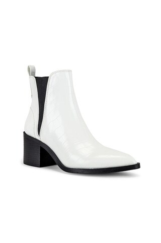 Steve Madden Audience Bootie in Bone Croc from Revolve.com | Revolve Clothing (Global)