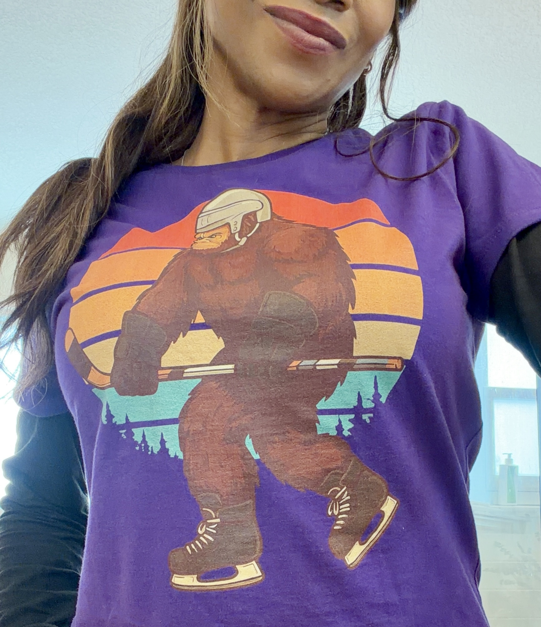 When you live in Colorado and love Sasquatch and hockey. 😝🥅🏒

#LTKootd