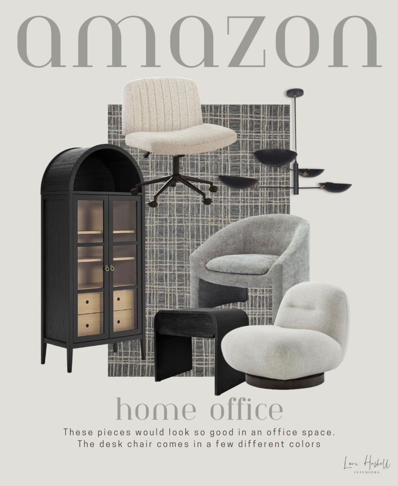 Gray scale home office furniture. 


#LTKHome #LTKOver40