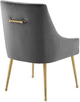 Modway Discern Upholstered Performance Velvet Dining Chair, Gray | Amazon (US)