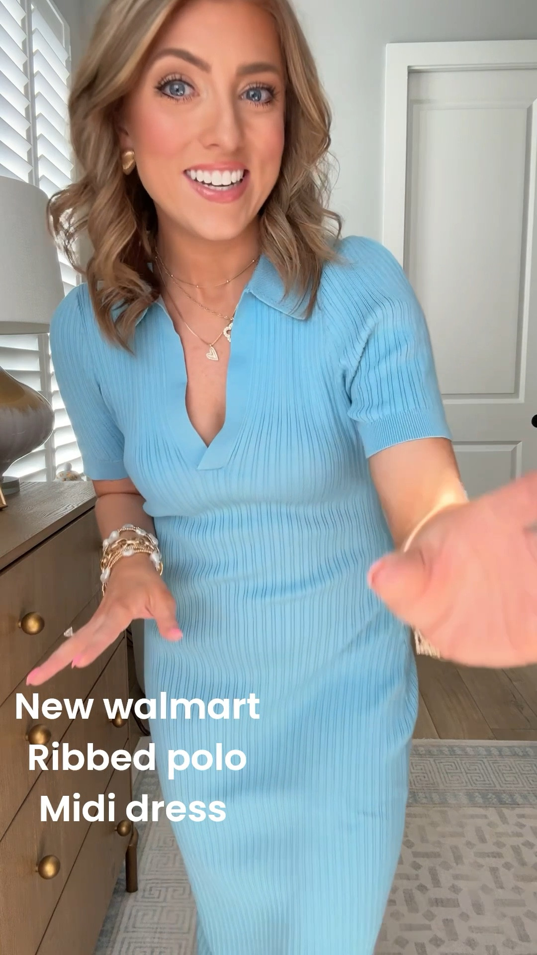 This ribbed knit midi dress from Walmart is one of those effortless pieces that can be dressed up or down. The flattering fit, soft stretch fabric, and short sleeves make it perfect for spring and summer. I love it styled casually with Walmart sneakers and a bright bag for a fun everyday outfit.
#WalmartDress #MidiDress #AffordableStyle #LTKUnder50 #CasualDress #SpringOutfit #WalmartFashion