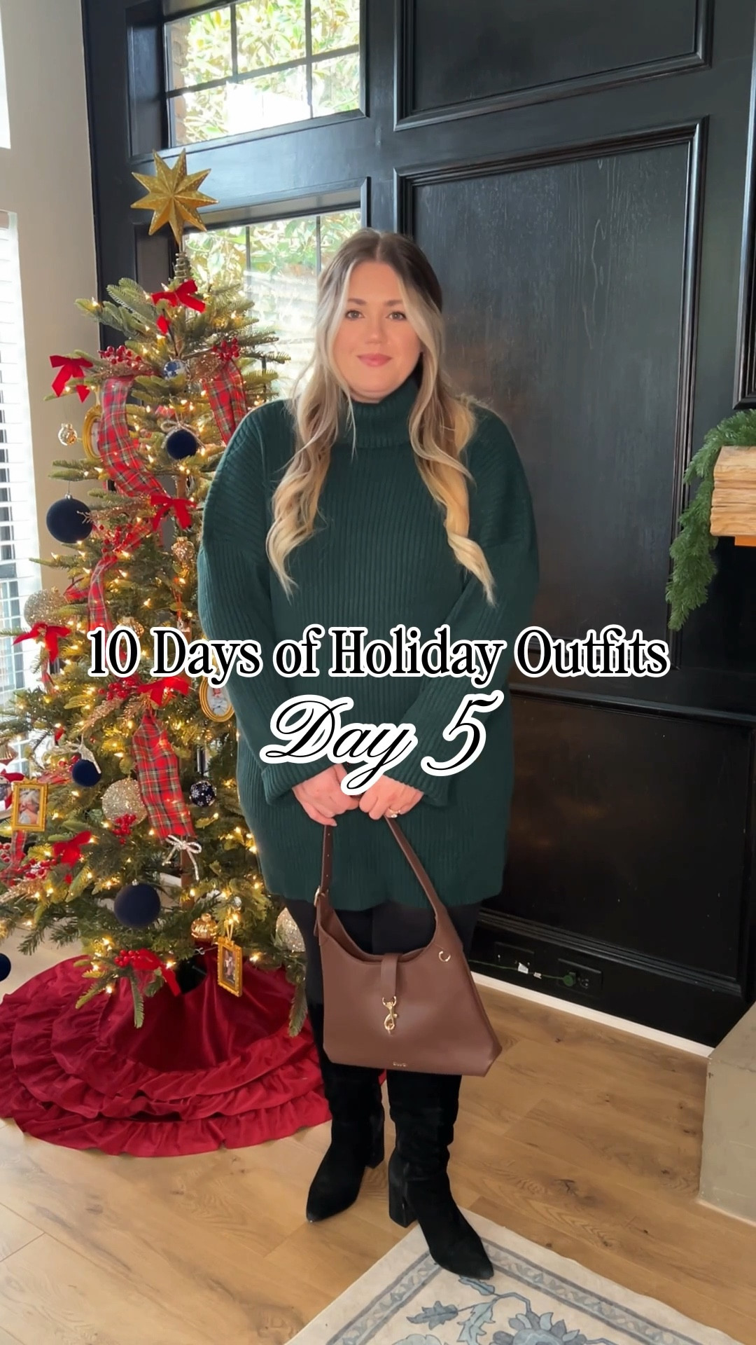 10 Days of Holiday Outfits Day 5! 

✨This cozy emerald sweater dress is truly the one-and-done outfit of the season!✨

It comes in 13 other colors — including a gorgeous holiday red — making it perfect for a festive date night, family photos, or even Christmas Eve. Chic, comfortable, and so easy to style with tights and boots!

cozy holiday outfit, midsize holiday style, emerald sweater dress, red sweater dress for Christmas, Christmas Eve outfit ideas, winter date night look, family photo outfits, easy holiday outfits, comfy chic outfit, winter wardrobe staples, holiday outfit inspiration, cold weather style, festive fashion ideas, holiday season looks, timeless Christmas outfit

#LTKHoliday #LTKootd #LTKMidsize