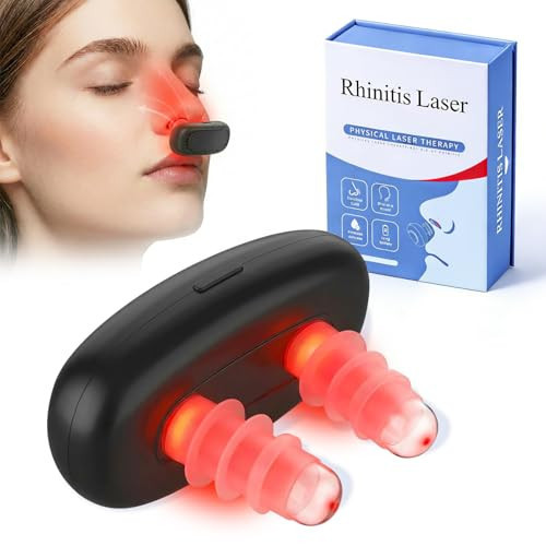 Qubrzo Red Light Nose Care Device, LED Nose Wellness Tool for Daily Nasal Comfort, USB Rechargeable Portable Design with 3 Light Modes & Auto Shut-Off, Lightweight, Black, 1PC | Amazon (US)