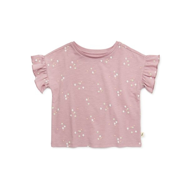 easy-peasy Toddler Girls Ruffle Sleeve T-Shirt, Sizes 12M-5T | Walmart (US)