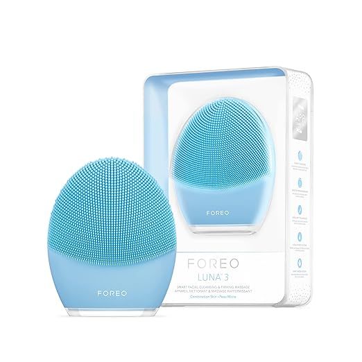 FOREO LUNA 3 Facial Cleansing Brush | Anti Aging Face Massager | Enhances Absorption of Facial Sk... | Amazon (US)