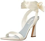 NINE WEST FOOTWEAR Women's KELSIE7 Heeled Sandal, Ivory, 11 | Amazon (US)