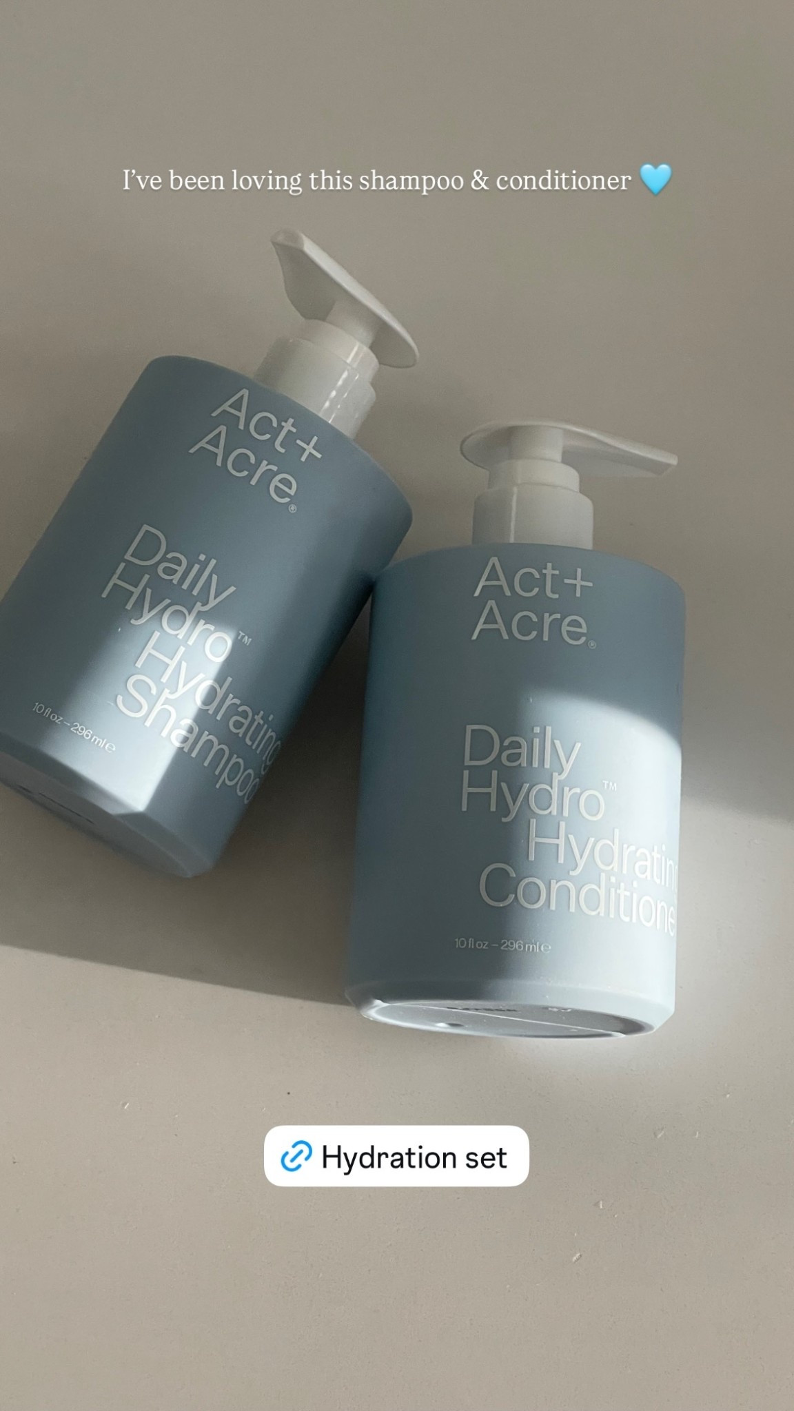 I’ve been loving this shampoo & conditioner 🩵 @actandacre