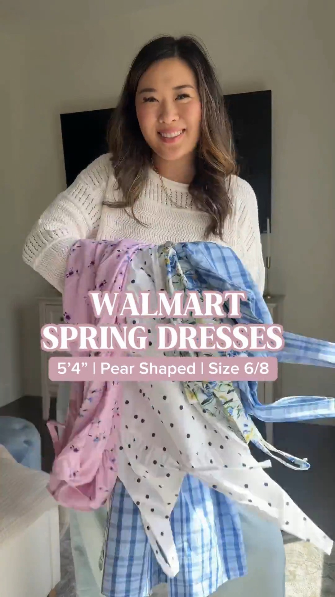 Walmart Spring Dresses
Sweater: Large
Pants: Medium
Dresses: Small 