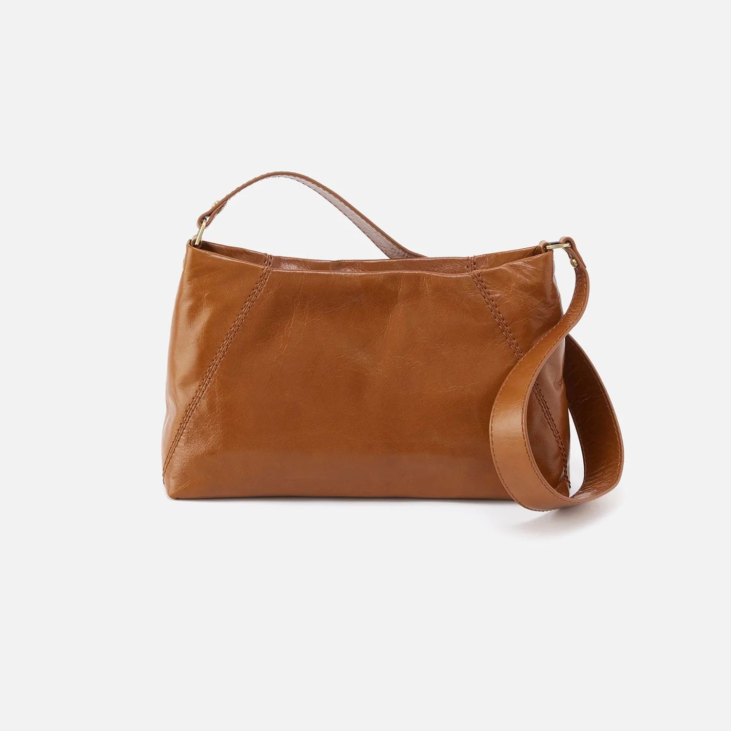 Colter Shoulder Bag in Polished Leather - Truffle | HOBO Bags